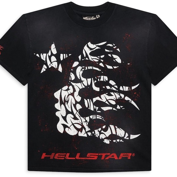 Hellstar Black and Red Thorn Graphic Men's Tee